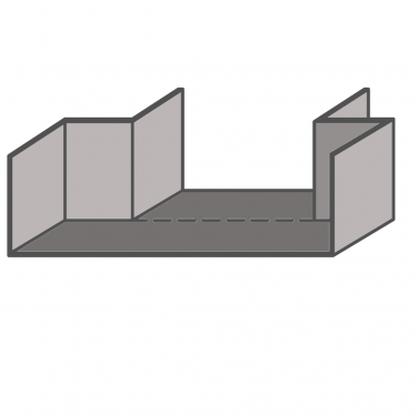 Wall Duct Transition Coupling 6'' to 10''